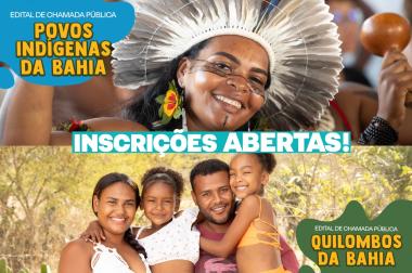 Editais de inclusão produtiva para indígenas e quilombolas encerram inscrições na sexta (27) | SECOM