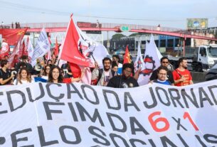 Ato no Rio abre dia nacional para pressionar Senado pelo fim da 6x1