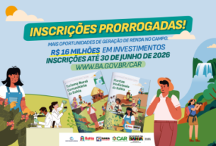 Inscrições para editais de Turismo Rural Comunitário e Plantas Medicinais são prorrogadas até 30 de junho | SECOM