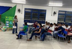 Projeto ambiental mobiliza estudantes e amplia conscientização sobre sustentabilidade, em Santa Cruz da Vitória | SECOM