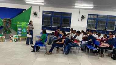 Projeto ambiental mobiliza estudantes e amplia conscientização sobre sustentabilidade, em Santa Cruz da Vitória | SECOM