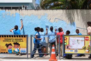 Transalvador realiza projeto que revitaliza sinalização de trânsito em ambiente escolar – Prefeitura Municipal de Salvador